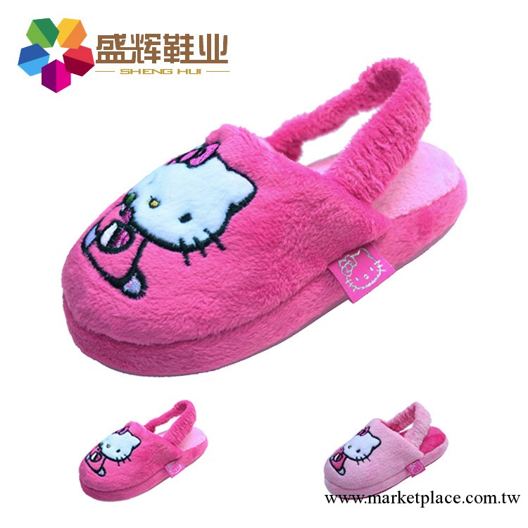 迪士尼正品 新款吊跟帶小童拖 兒童傢居卡通棉拖 helloKitty13601工廠,批發,進口,代購