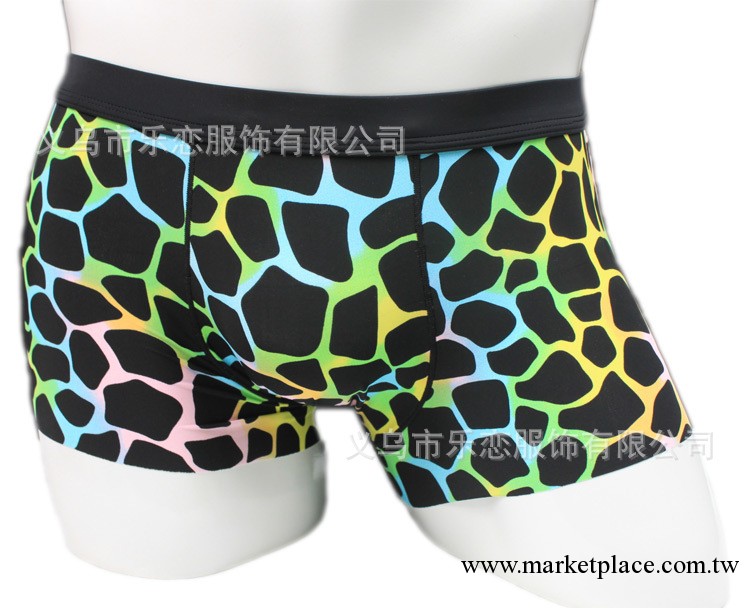 2013彩色黑斑塊打包價冰絲無痕男士內褲批發竹炭平角男式內褲廠傢工廠,批發,進口,代購