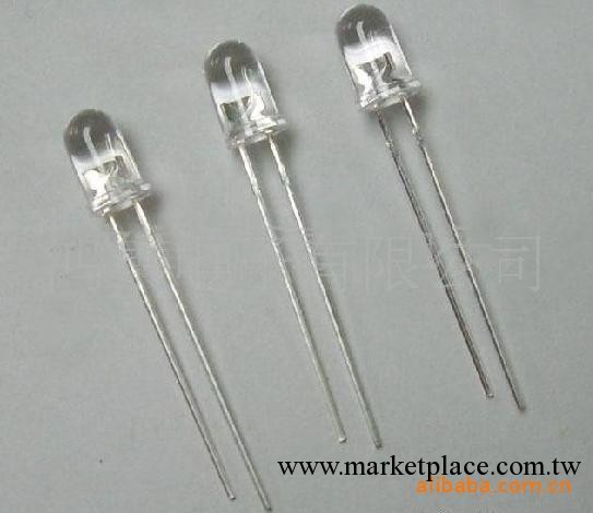 鴻集 LED發光二極管5mm 白發黃  有邊  短腳工廠,批發,進口,代購