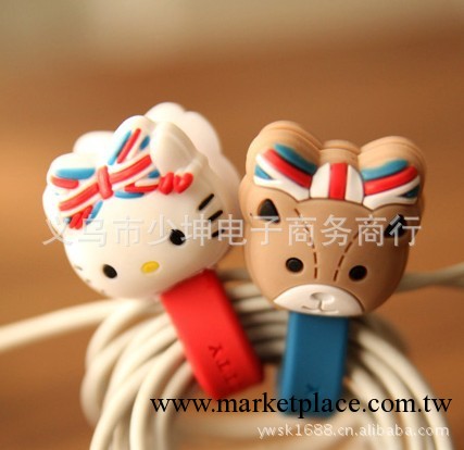 新版KT貓按扣式繞線器 理線器 英倫風集線器（Hello Kitty)工廠,批發,進口,代購