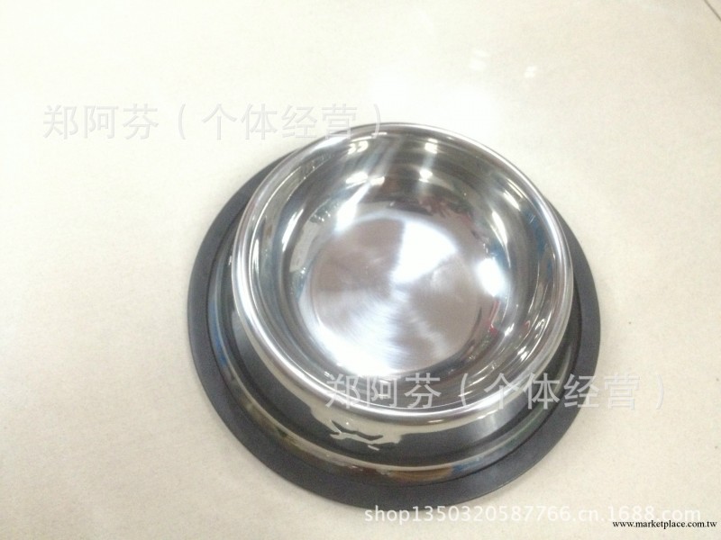 供應高級寵物不銹鋼狗碗 帶腳印的寵物碗貓碗 寵物用品批發 15CM工廠,批發,進口,代購