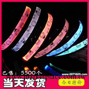 LED夜光狗帶閃光狗項圈 寵物用品啤啤熊項圈 8色工廠,批發,進口,代購
