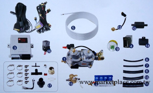 CNG然氣汽車車輛雙燃料改裝系統套件批發・進口・工廠・代買・代購