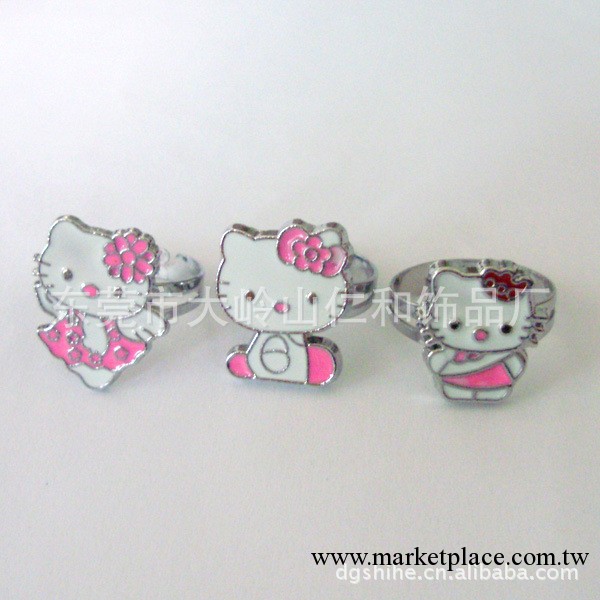 時尚可愛Hello kitty 合金戒指/指環 時尚戒指 金屬戒指 可調試工廠,批發,進口,代購