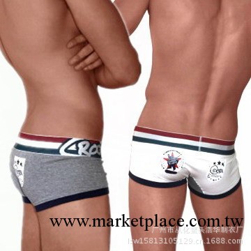 CR男內褲 U凸囊袋 純棉萊卡 卡通印花平角褲 內褲男工廠,批發,進口,代購