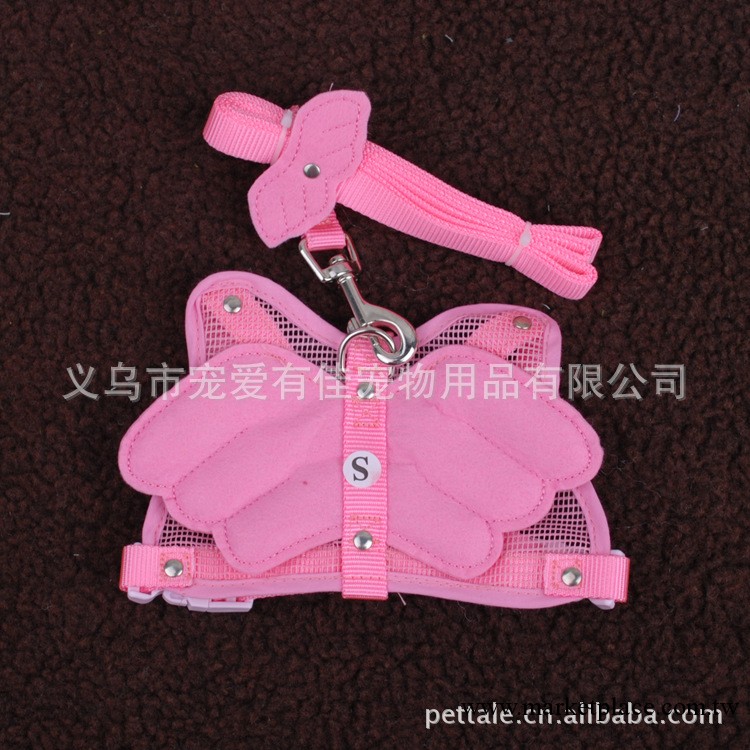 寵物用品批發 天使翅膀胸背帶 狗狗貓兔子牽引帶 牽引繩工廠,批發,進口,代購