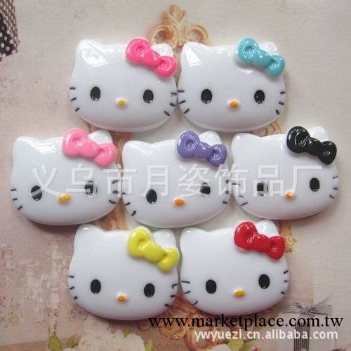DIY 手機美容樹脂配件 KT貓 hello kitty，500個一色0.35工廠,批發,進口,代購