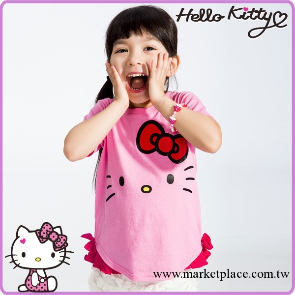 廠傢直銷 外貿童裝批發 爆款經典hello kitty貓女童T恤 韓版童裝工廠,批發,進口,代購