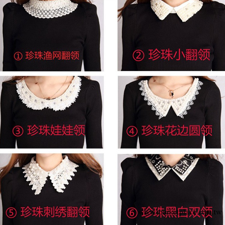 釘珠刺繡翻領 中長款打底女裝 打造秋冬季毛衣針織衫爆款廠傢直銷工廠,批發,進口,代購