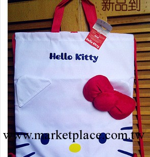 韓國正版代購 hello kitty全棉抽繩收納袋 KT大號收納袋 可提可背工廠,批發,進口,代購