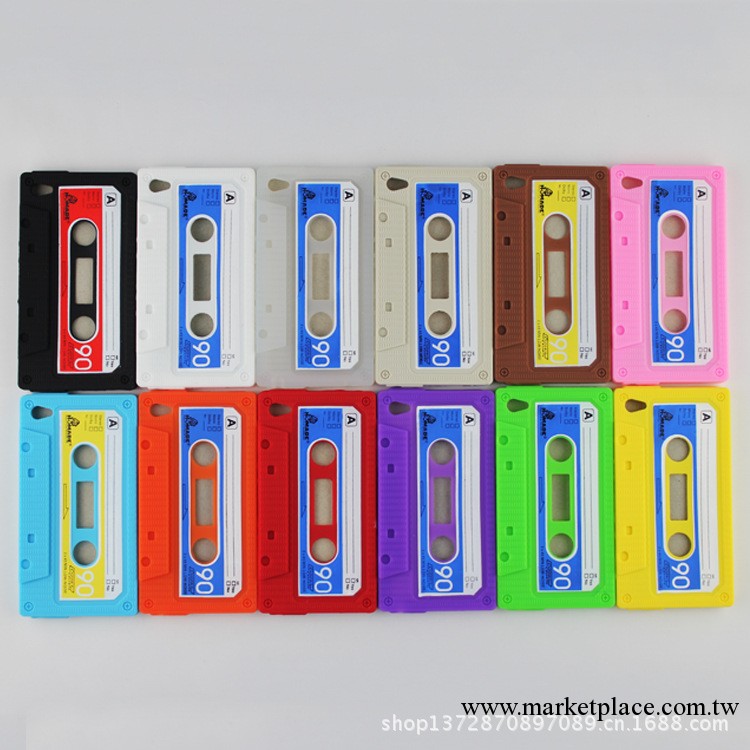 廠傢直銷 ipod touch4矽膠手機殼 批發 蘋果保護套 矽膠復古磁帶工廠,批發,進口,代購