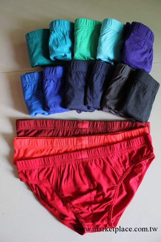 批發外貿 夏季男士三角內褲 中低腰全純棉透氣 多碼多色 大紅工廠,批發,進口,代購