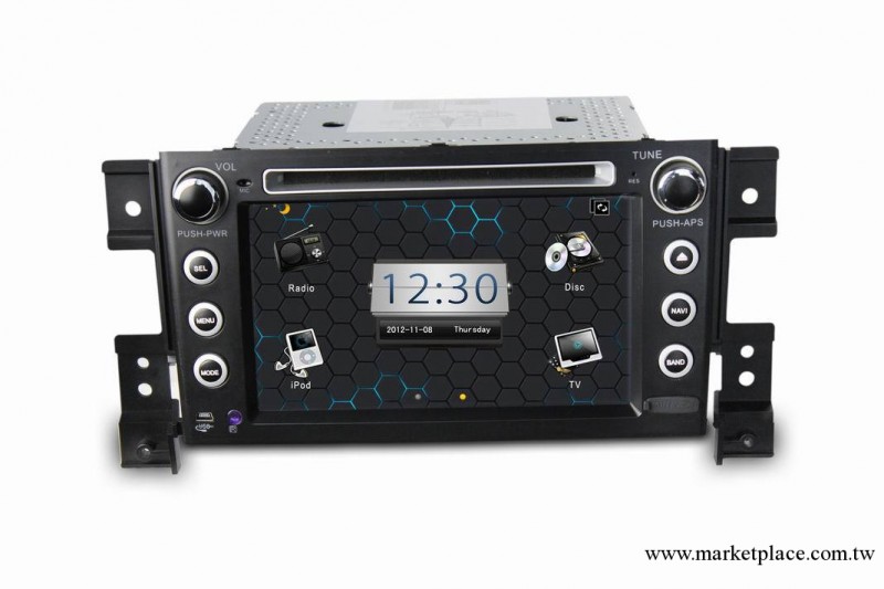 雙錠7寸 鈴木維特拉2005-2011專用車載DVD 帶GPS 藍牙 IPOD PIP工廠,批發,進口,代購