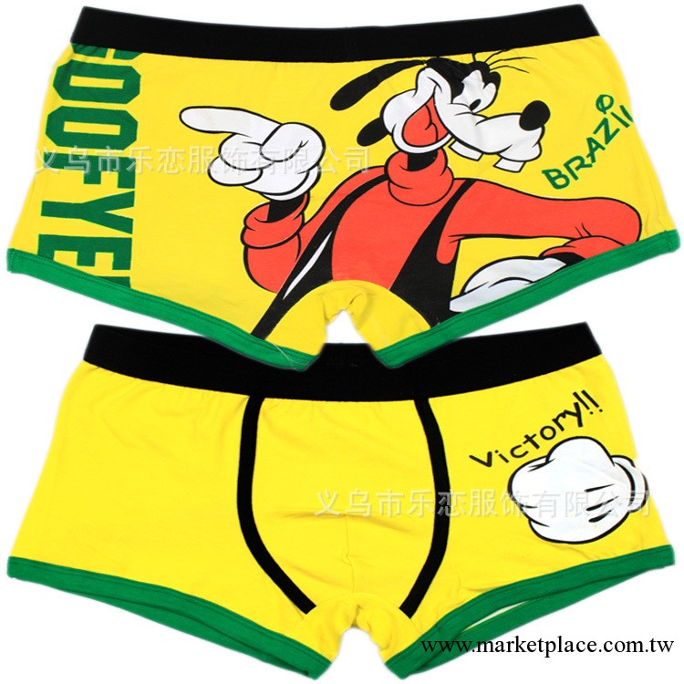 C1009高飛狗外貿韓版卡通男士內褲批發萊卡全棉男式內褲工廠傢工廠,批發,進口,代購