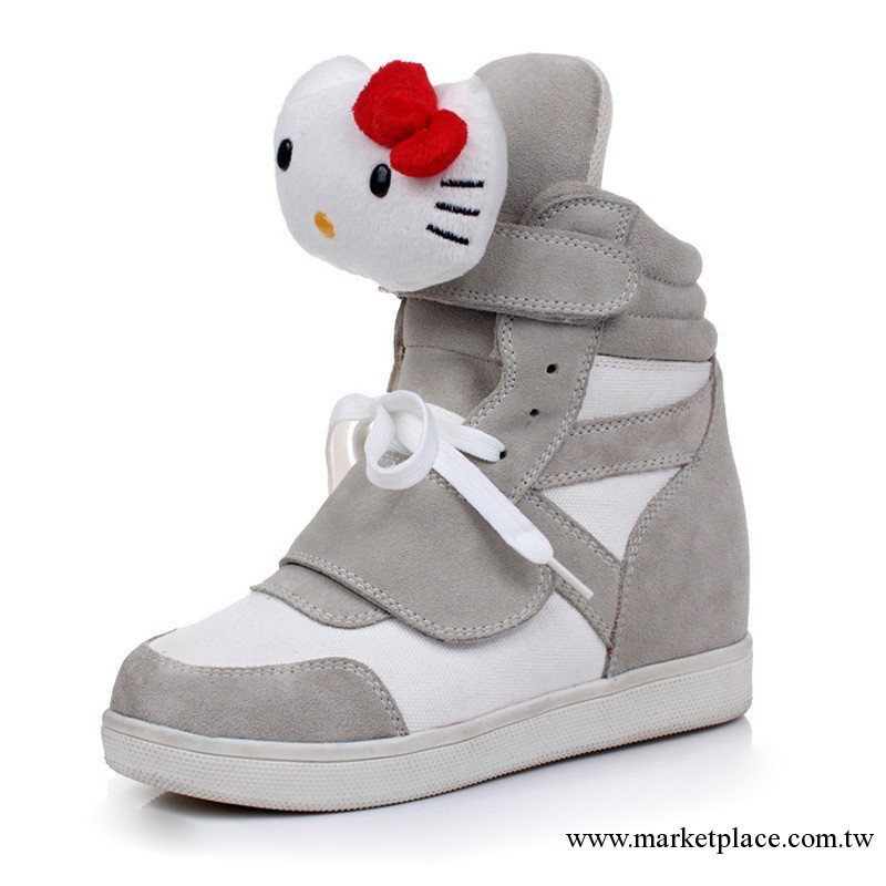 2013夏季新款hello kitty 鞋 內增高幫鞋韓版 潮 休閑厚底松糕女工廠,批發,進口,代購