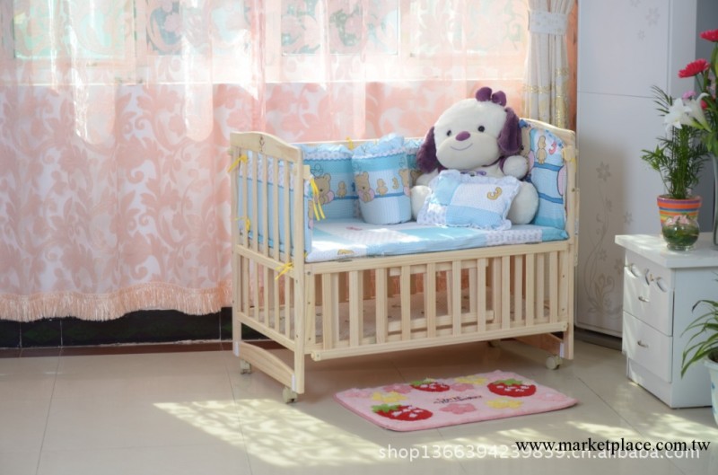 全棉精紡嬰兒床上用品/床圍床靠五件套 嬰兒床品套件批發・進口・工廠・代買・代購