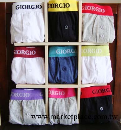 歐美外貿原單純棉男士平角內褲中腰 大碼胖男長褲角內褲出口尾貨工廠,批發,進口,代購