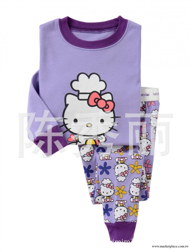 GAP長袖傢居服現貨供應紫色hello kitty7340工廠,批發,進口,代購