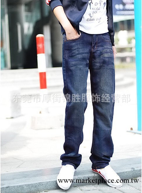 批發庫存牛仔褲 壓皺牛仔 磨白水洗男士牛仔褲 中高檔男士牛仔褲工廠,批發,進口,代購