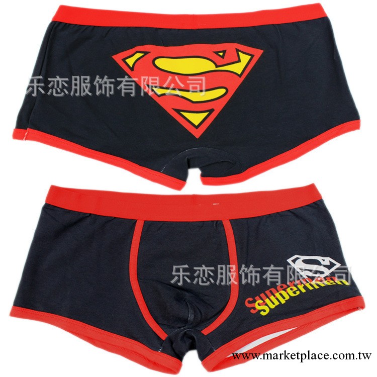 C1080黑超人外貿韓版卡通男式內褲批發萊卡純棉男士內褲廠傢直銷工廠,批發,進口,代購