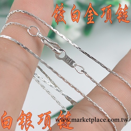 白金項鏈 盒子鏈長約40cm 銀飾項鏈 保色銀項鏈 白銀細鏈 380400工廠,批發,進口,代購