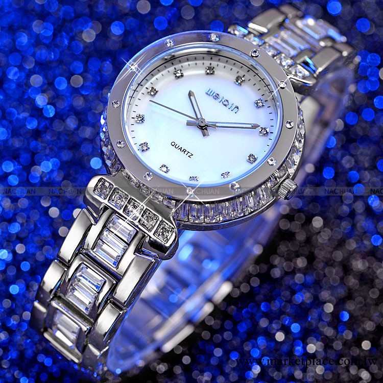 WEIQIN威琴品牌 高檔時尚水鉆石英表批發 歐式熱賣情侶手表可混批工廠,批發,進口,代購