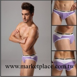 男士外貿內褲全棉低腰寬邊拼塊三角褲 品牌男內褲 高端三角工廠,批發,進口,代購