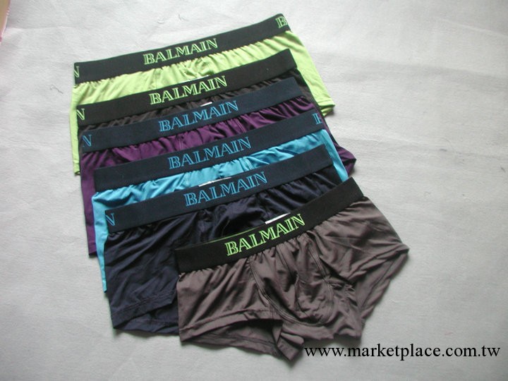 外貿法國巴爾曼Balmain品牌超細纖維內褲囊袋U型平角褲小額批發工廠,批發,進口,代購