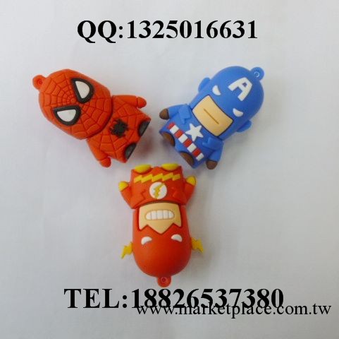 實力廠傢專業生產卡通u盤超人蜘蛛俠usb spiderman case for usb批發・進口・工廠・代買・代購