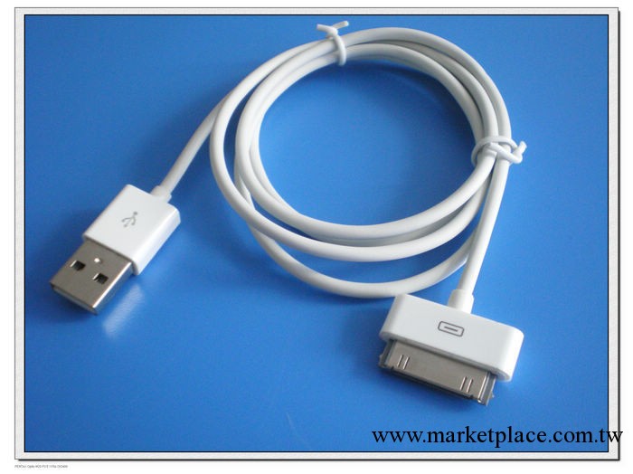 (供)USB轉IPOD白色手機充電數據線 1m線 蘋果數據線 IPAD通用工廠,批發,進口,代購