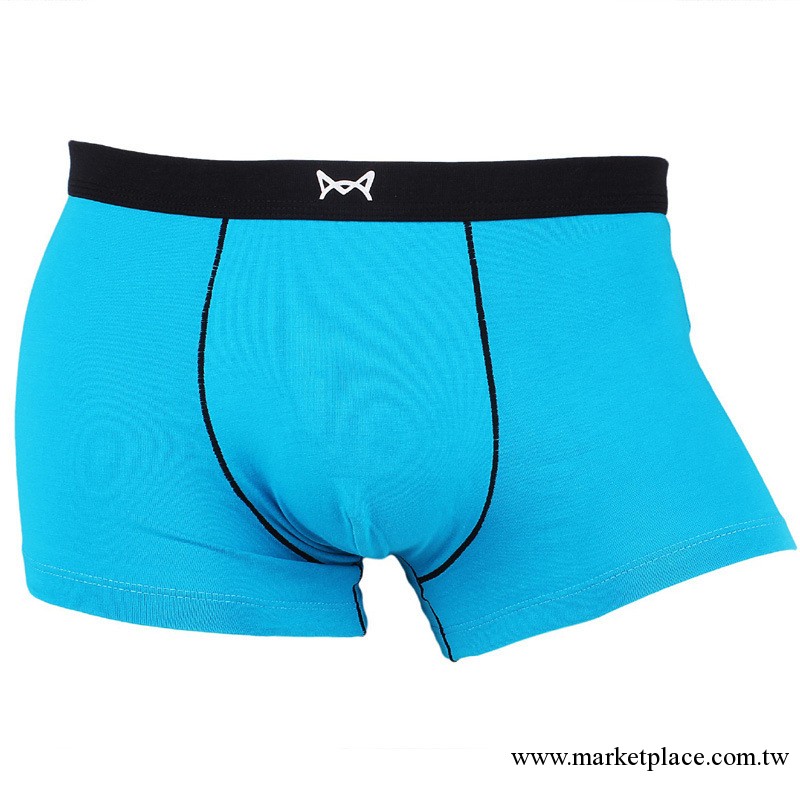 貓人內衣 2013年貓人活力派新品男士純棉平角內褲 H1312114工廠,批發,進口,代購