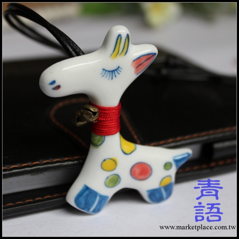 E705 卡通掛件 陶瓷毛衣鏈 吊墜 飾品景德鎮 創意禮品 廠傢直銷工廠,批發,進口,代購