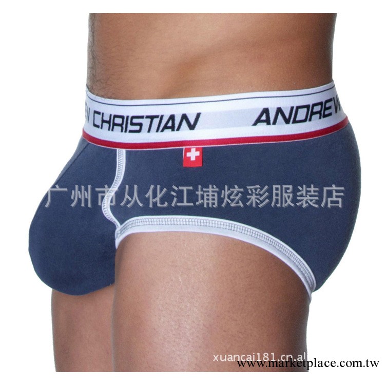 廠傢供應andrewchristian美國名牌男士優質吊環三角內褲工廠,批發,進口,代購