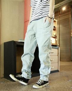 春秋裝新品 男生褲子2013牛仔褲 日韓版男士褲 寬松長褲 男工廠,批發,進口,代購
