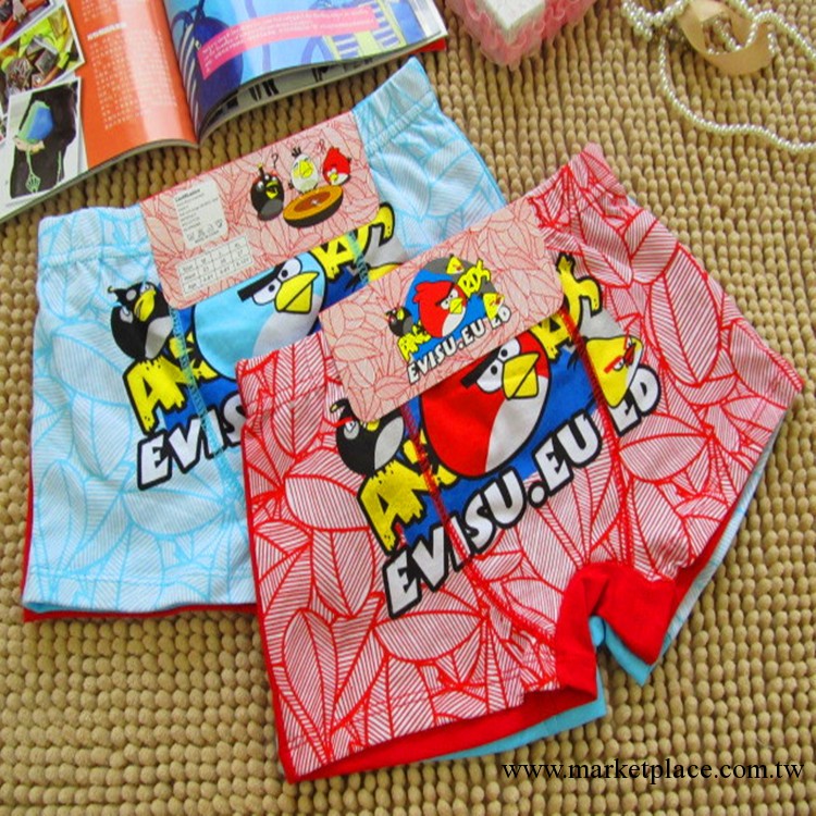 全棉憤怒的小鳥兒童內褲 憤怒的小鳥純棉平角男兒童內褲 混色裝工廠,批發,進口,代購