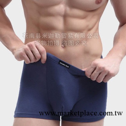 批發男士莫代爾夏超薄純色u凸抗菌 平角內褲 四腳短褲頭工廠,批發,進口,代購
