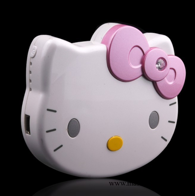 可愛hello kitty充電寶 iphone4s手機移動電源蘋果移動充電工廠,批發,進口,代購