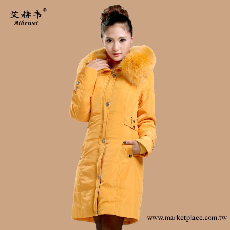 新款貂絨獺兔內膽女尼克服女裝藍狐毛領棉衣棉服羽絨服皮草促銷工廠,批發,進口,代購