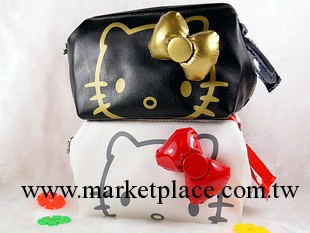 Hello Kitty 蝴蝶結可愛化妝包 女包 PU包包 筆袋 多功能工廠,批發,進口,代購