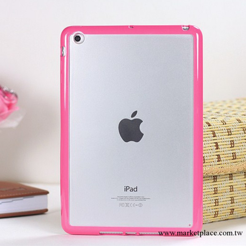 蘋果 iPad Mini 保護 背部 迷你超薄情侶 糖果色超薄軟邊框套工廠,批發,進口,代購