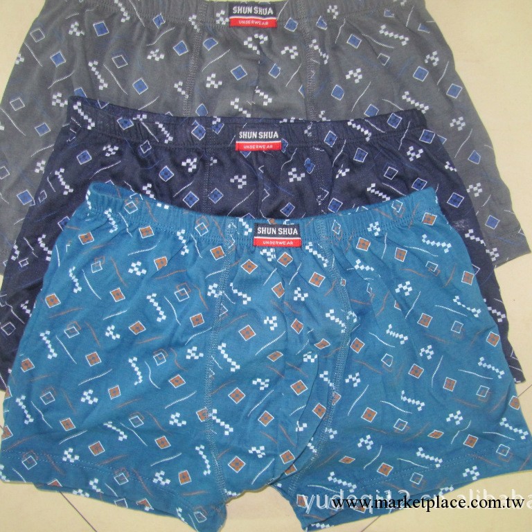 批發男士印花平腳內褲 男式滌棉平腳內褲工廠,批發,進口,代購