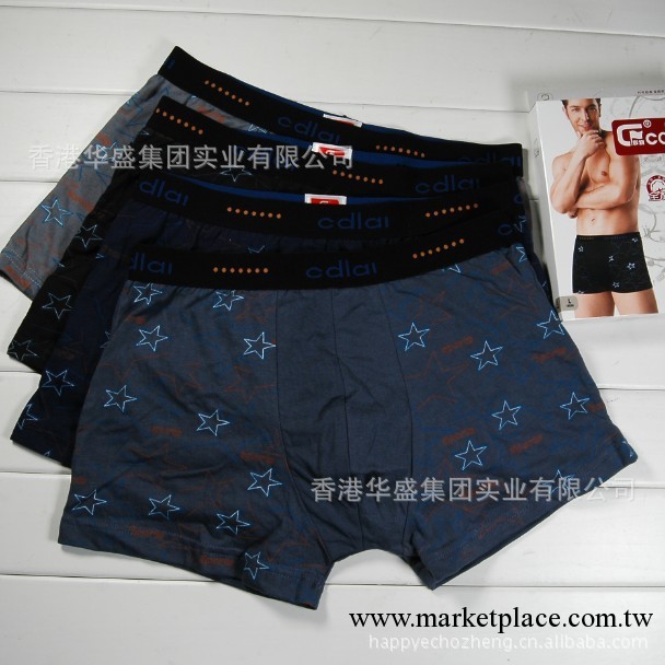 品牌內褲平角 男士 彈力全棉寬邊平角褲 商務修身內褲批發  爆款工廠,批發,進口,代購