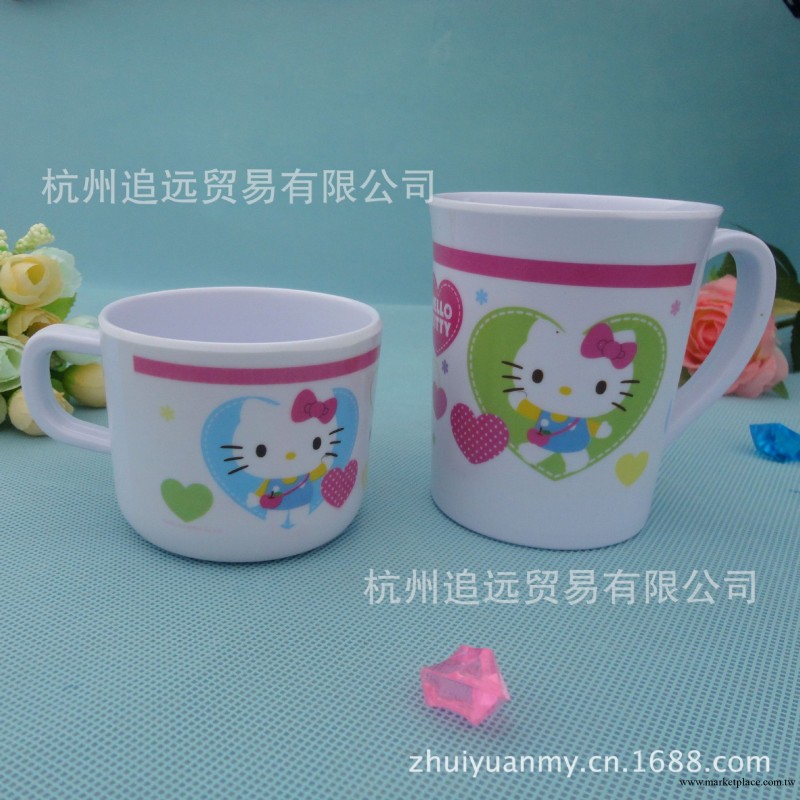 Hello kitty密胺兒童可愛卡通杯子兒童杯子 卡通小杯 把手杯 餐具工廠,批發,進口,代購