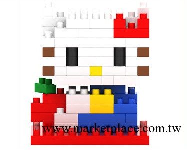 俐智 loz小顆粒迷你鉆石積木 兒童益智力玩具9100 hello kitty貓工廠,批發,進口,代購