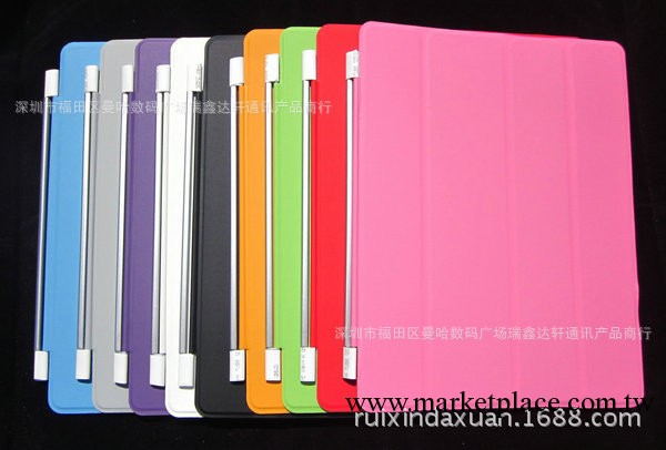 ipad2/3/4通用智能皮套 ipad smart cover 單面四折之傢休眠皮套工廠,批發,進口,代購
