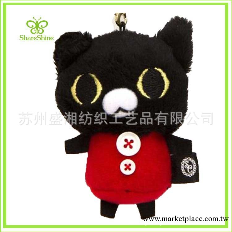 供應日本毛絨玩具憂傷馬戲團大眼貓Kuro 毛絨玩具工廠,批發,進口,代購