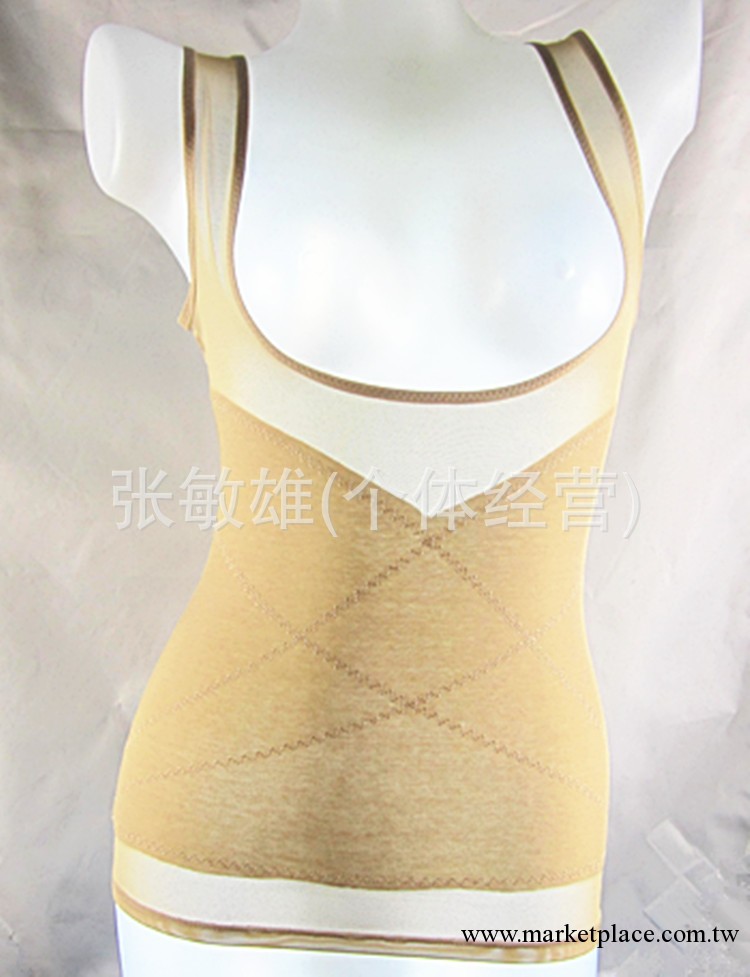 春夏收腹托胸束身衣背心 薄款網紗透氣美體無痕塑身衣瘦身衣 女工廠,批發,進口,代購