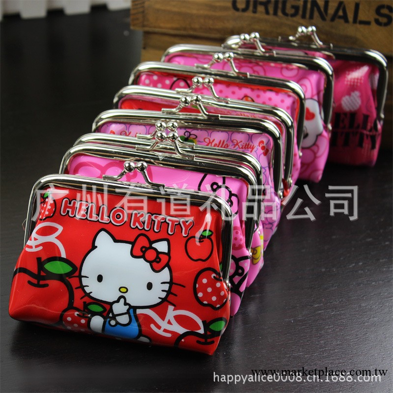 批發hello kitty零錢包 可愛卡通零錢包 金屬扣硬幣包 大號零錢包工廠,批發,進口,代購