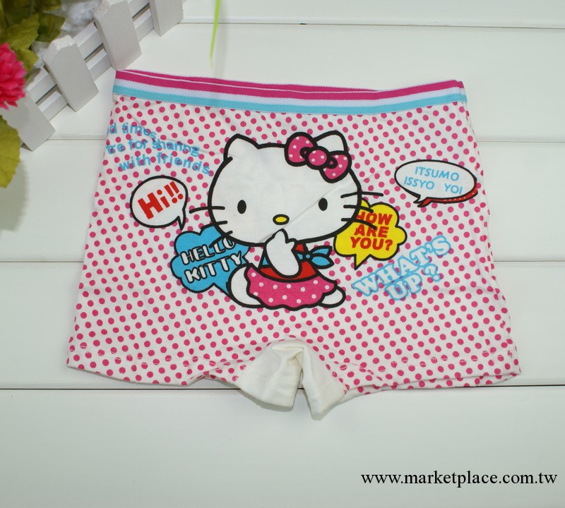 3037 外貿原單兒童內褲批發 女童內褲批發hello kitty 韓國平角工廠,批發,進口,代購