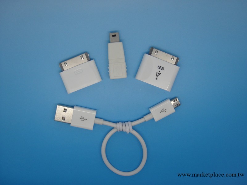 IPOD /MICRO USB 5PIN轉IPHONE2.3.4.4S（充電 數據）工廠,批發,進口,代購